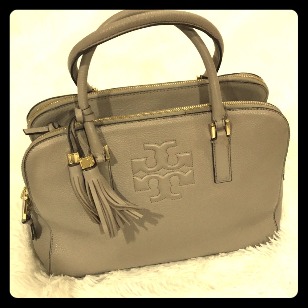 THEA TRIPLE-ZIP Authentic Tory Burch satchel